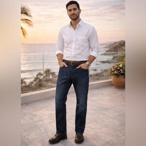 Hugo Boss Dark Wash Jeans W38 L32 Straight Fit Quiet Luxury Dadcore Denim